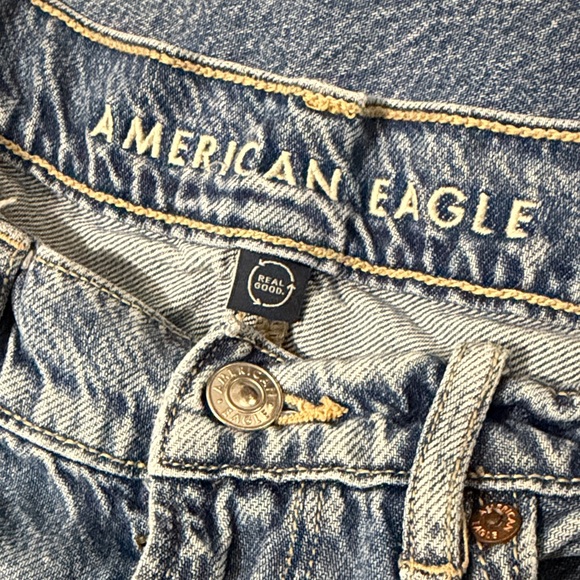 American Eagle Outfitters Super High Rise Baggy Wide Leg Jeans Size 8 Long - Picture 10 of 16